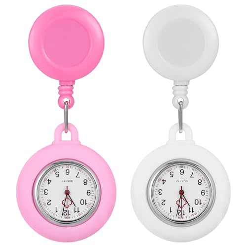 Montre d'infirmière rétractable pour éviter les germes aux mains