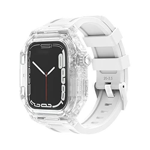 Kit de bracelet de montre transparent en caoutchouc Apple Watch 45mm