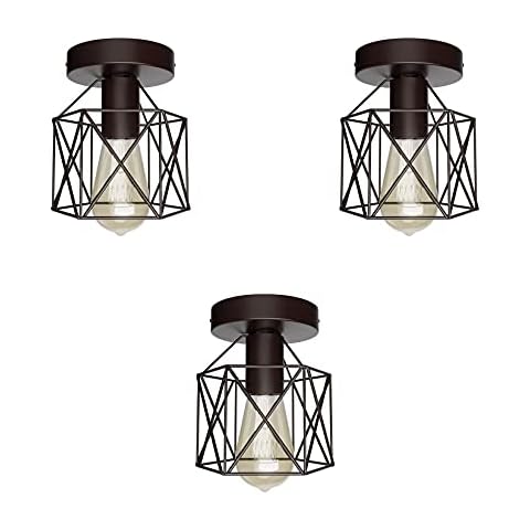 Klighten 3 Piezas Luces de Techo Vintage Cover