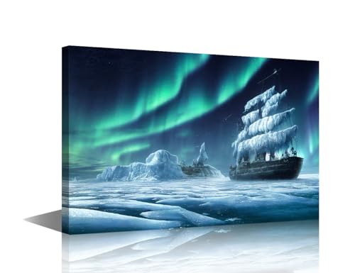 Peinture sur toile de glacier TISHIRON décoration murale moderne salon bateau pirate