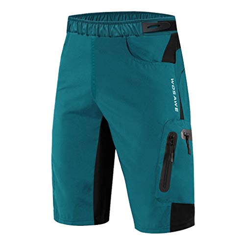 LEIPUPA Calções de Ciclismo com Ajuste Largo. Roupa Interior de Corrida de Bicicleta Meia Calça com