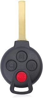 Beefunny 315MHz PCF7941 Chip FCC: KR55WK45144 Smart 3+1 4 Button Smart Remote Car Key Fob for Mercedes Benz Smart Fortwo (1)