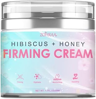 Hibiscus and Honey Firming Cream, Neck Firming Cream, Skin Tightening Cream, Skin Firming and Tightening Lotion for Face and Body, Anti-Wrinkle Cream for Firming, Tightening, Moisturizing Skin, With Hibiscus Extract and Honey