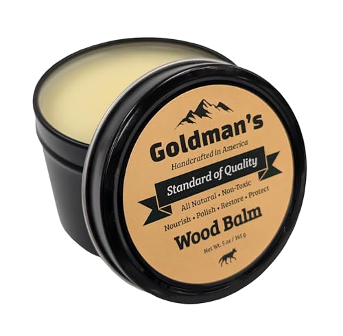 Goldman's Wood Balm - Cutting Board Wax - Food Safe - Beeswax & Mineral Oil - Made in America