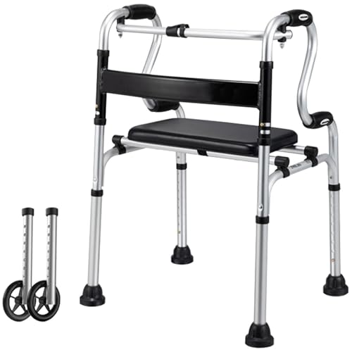 Cadre de marche pliable anti-chute : sécurité seniors réglable
