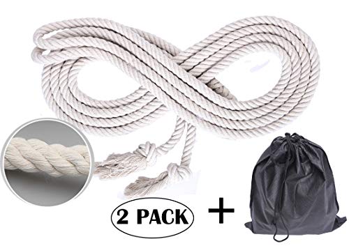 NICO SEE WONDER 16' Double Dutch Jump Rope, Long Hemp Skipping Rope
