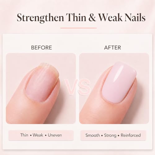 Image of AZUREBEAUTY 15ml Nude Pink Rubber Base Builder Color Gel for Thin Nails