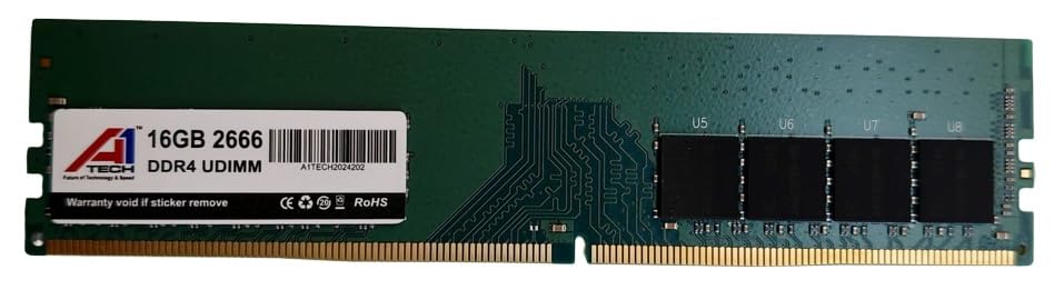 A1TECH 16GB DDR4 2666 Desktop Memory, DRAM 288 pin, CL19, U-DIMM-A1TECH2024202 Memory Module Supports All' Intel & AMD CPUs (3 Years Warranty)-image-41