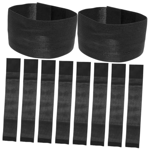 SHOWERORO 10pcs Mourning Arm Band Funeral Memorial Aurbands for Funerals Memorial Service Grief Expression
