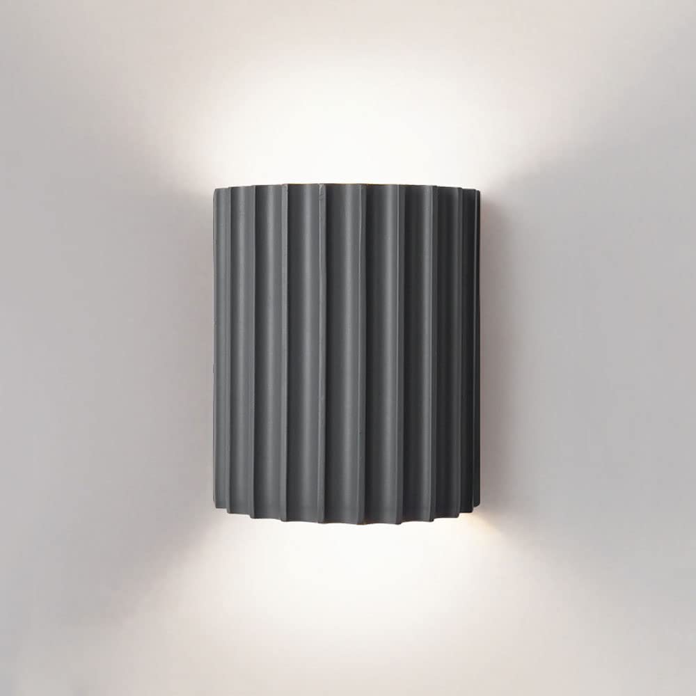 Jadssox Geometric Wall Light LED Wall Sconce Up Down Wall Lamp, Resin Wall Spotlight Accent Lighting Indoor, Modern Headboard Lamps Night Lights for Living Room Bedroom Hallway