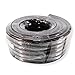 50Ft Pre Cut 0 Ga Black and Red CCA Power/Ground Wire Coil for Car Audio Systems (Black)