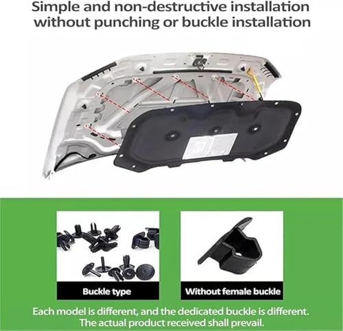 Moins de chaleur et de bruit sur VW Magotan B6 : tapis isolant de capot - 7