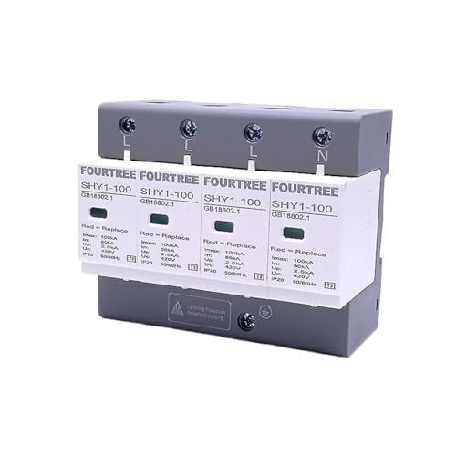 Protector contra sobretensiones 4P 420V AC para cuadros eléctricos domésticos