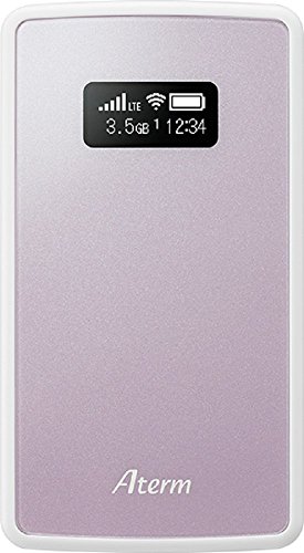NECプラットフォームズ モバイルルーター Aterm ( 有機EL / 2GHz, 800MHz / パールピンク ) PA-MP01LN-PW