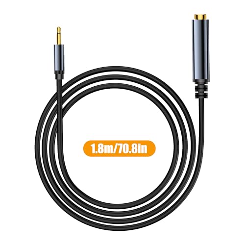Cable de audio 3,5 mm a 6,35 mm sin interferencias 5.9ft 7
