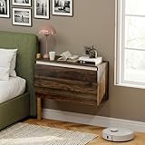 camere da letto noce canaletto SOLIDO E SICURO: Realizzato in truciolare resistente con finitura in melammina, questo comodino con cassetto è dotato di guide scorrevoli su cuscinetti a sfera a due sezioni, per un utilizzo agevole e una lunga durata.