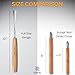 High-Quality Wood Carving Tools Set of 4 Fishtail Chisels and Gouges, Razor Sharp CR-V 60 Steel Woodworking Tools, Wood Carving Chisel Set for Beginners and Professionals