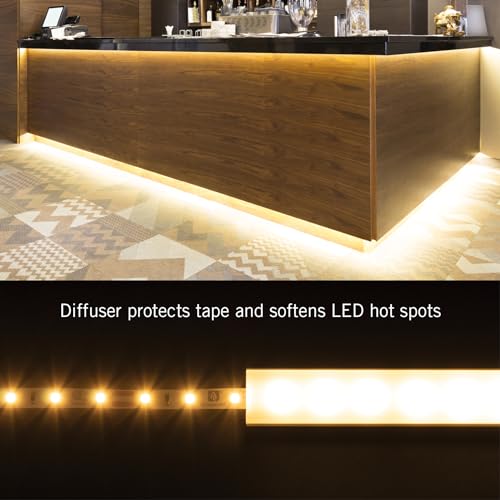Image of Armacost Lighting LED Tape Light Mounting Channel, Corner Mount, Silver 5-Pack 960051N