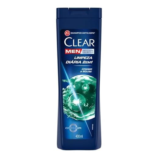 Clear Men Limpeza Diaria 2 Em 1 - Shampoo Anticaspa 400Ml