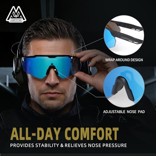 Image of Shooting Glasses Anti Fog with High Definition Lenses, ANSI Z87+ Certified Tactical Safety Glasses for Men Women