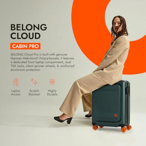 Image of Belong Cloud Pro, Carry on Laptop Luggage, 56 cm, Forest Green