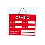 Stundenanzeige Öffnung tempopol rot cm 15 x 11 [letterfix]