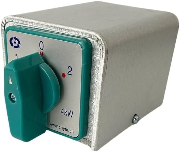 Manual Transfer Rotary Cam Switch 20A 4kw 4 Pole 3 Position With Iron Shell Protective Box Enclosure