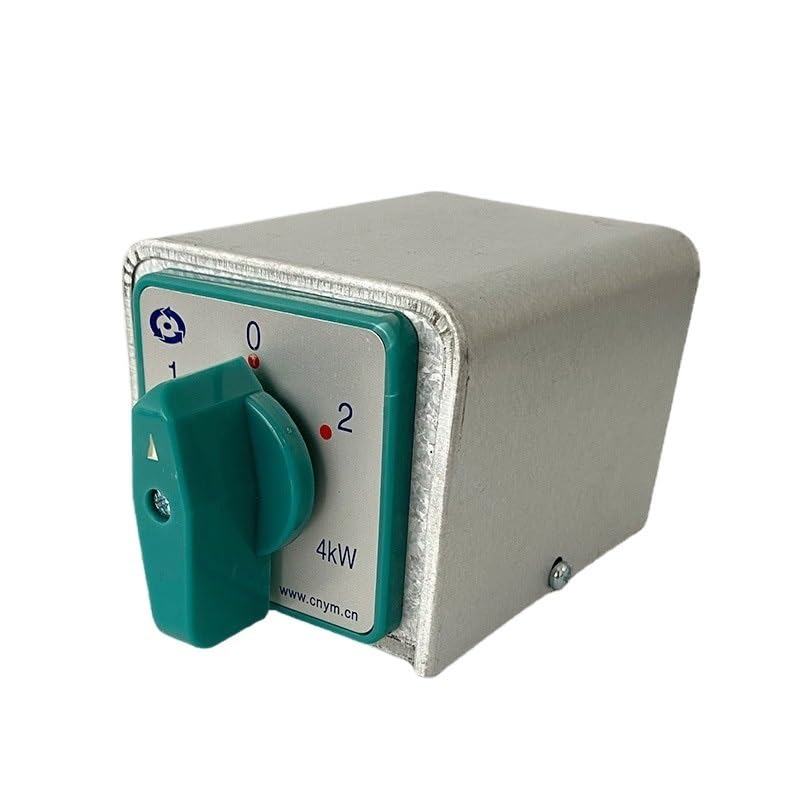 Manual Transfer Rotary Cam Switch 20A 4kw 4 Pole 3 Position with Iron Shell Protective Box Enclosure
