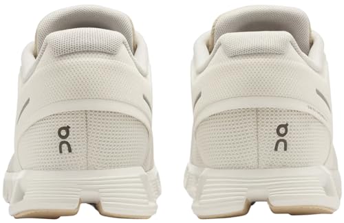 On Men's Cloud 5 Push Sneakers, Ivory/Savannah, 12 Medium US4
