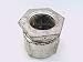 EFCOR 166 Plated Iron, Three Piece, Rigid/IMC, 3/4 INCH, 1 1/2 INCHES Length X 1 5/8 INCHES Height X 1 5/8 INCHES Width, Coupling