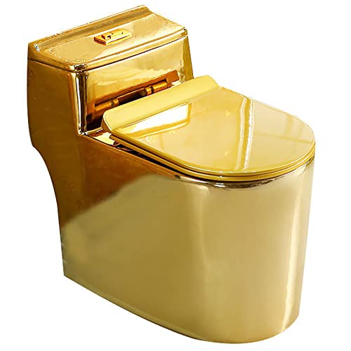 Golden Super Toilet One Piece Dual Flush Mute Toilet miniatura 1