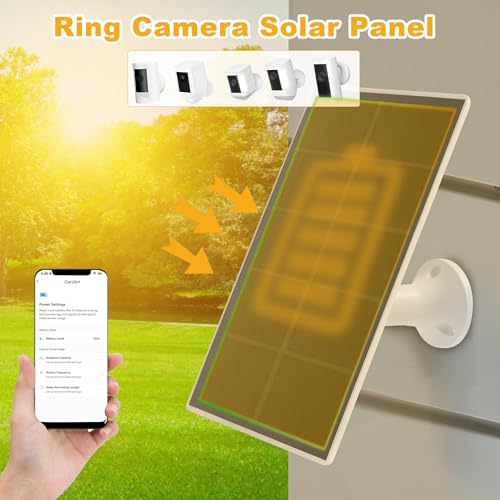 Panneau solaire Ring Camera compatible Stick Up Cam et Spotlight Plus 4W 6V - 3