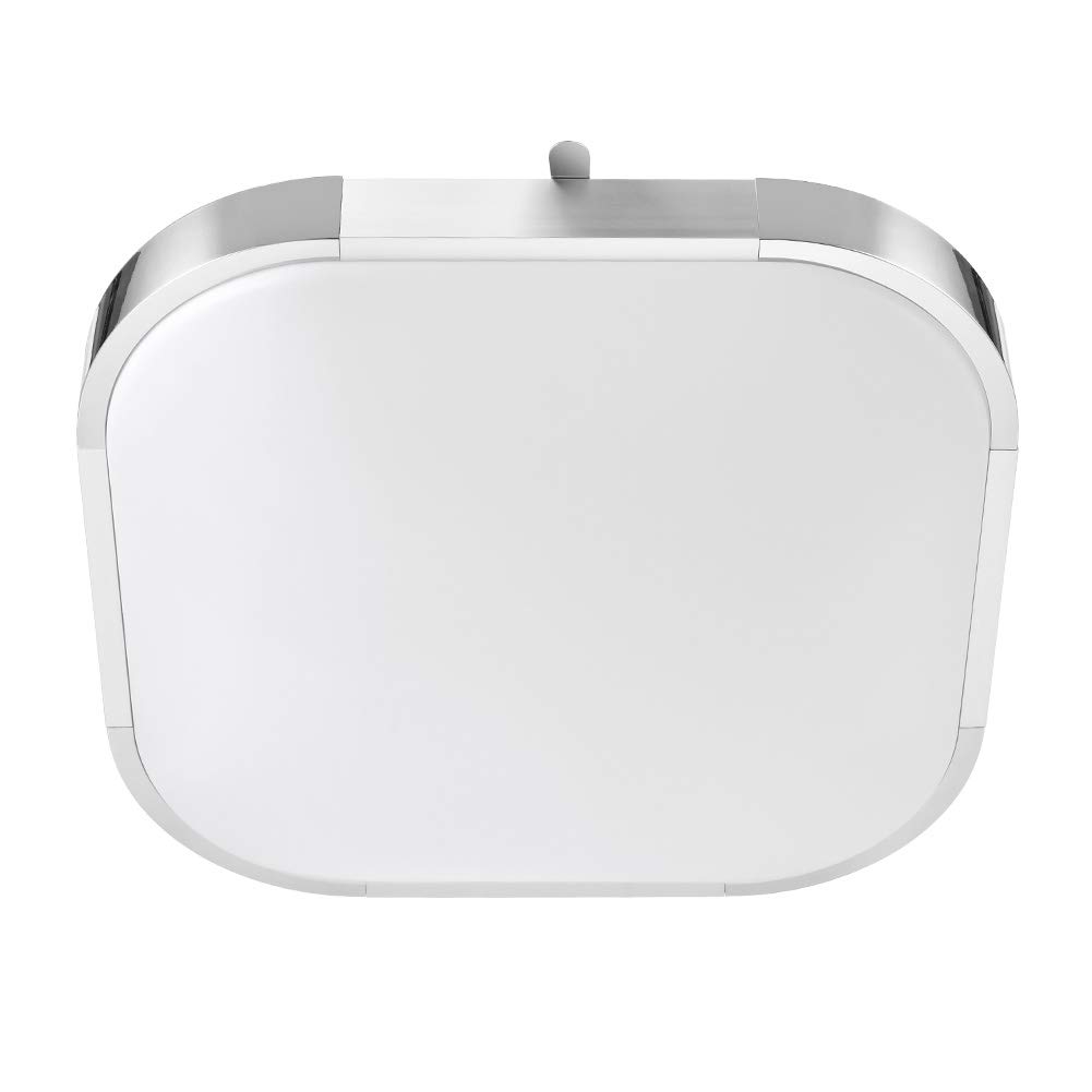 EUBEISAQI LED Ceiling Light Flush Mount 36W 17.7in Thin Square 1300-1400LM IP20 LED Ceiling Lamp for Kitchen Bathroom Hallway - Warm White
