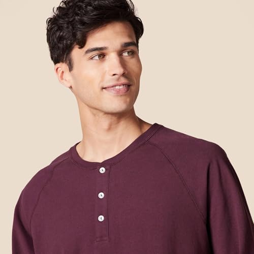 Image of Amazon Essentials Men's Long-Sleeve Henley Shirt
