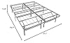 Mantua Premium Platform Bed Base in Silver, Replaces Box Spring and Bed Frame #2