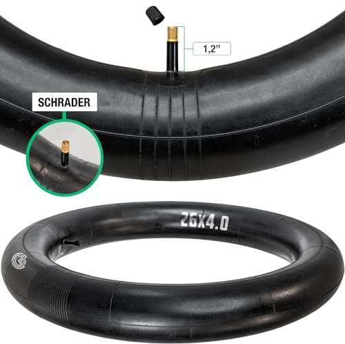 MOOVMOOV 26x4.0 Inner Tube - Pack of 2 - for Fat Bike MTB Wide Tyres - Sizes 26x4.0 (98-559, 100-559, 102-559) - Extra Wide Wheel - Image 4