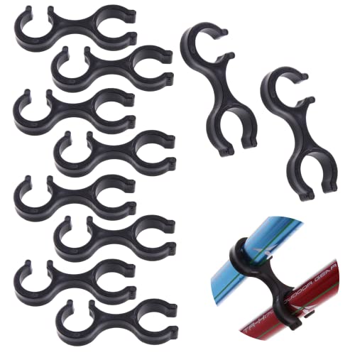 Zhouocea 10 PCS Trekking Pole Clips Superior Hiking Pole Clips Walking Stick Accessories Walking Stick Holder Double Rod Buckle Connector for Outdoor Hiking Camping