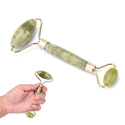 Image of R A Products Rap58 Face Body Head Neck Foot Massager Nature Jade Roller