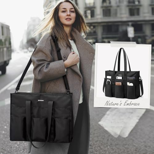 Bolso Tote para mujer con múltiples compartimentos miniatura 7