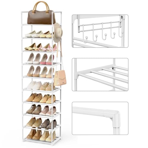 Zapatero vertical estable multifuncional para acabar con el desorden 5
