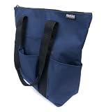 Hopkins 3 Pocket Zippered Tote for Home Health Care, 17 Inch Tapering to 12 Inch L x 14.5 Inch H x 4 Inch