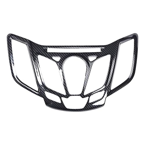 Compatible With Ford For Fiesta 2009 2010 2011 2012 2013 2011 2012 2013 センターコントロール CD プレーヤー パネル フレーム トリム カバー ステッカーに対応 車内インテリア(St