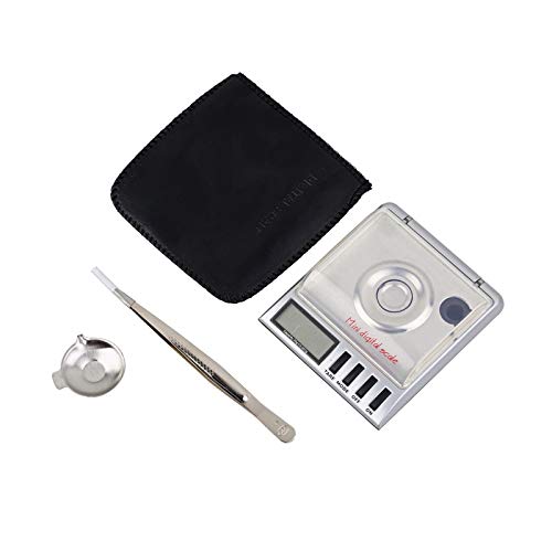 Electronic Multifunctional Weighing Scale,30g x 0.001g Precision Portable Jewelry Scale Diamond Gold Gram LCD Digital Balance Weight Accurate Measurement Scal (One Color)