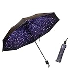 LLanxiry Compact Travel Umbrella,Windproof Waterproof Stick Umbrella Anti-UV Protection Golf Umbrell