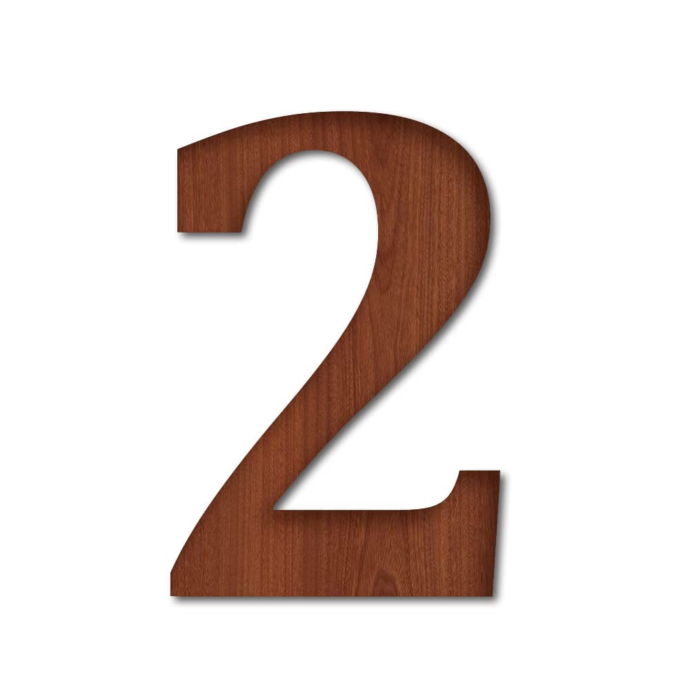 EFINITO Wooden Alphabets and Numbers for Wall Decoration |Wooden Letter Z in Wood Brown Color Thick Quality Wood Wall Decor for Living Room or Bedroom - Indoor and Outdoor Use (5 Inch, 2)