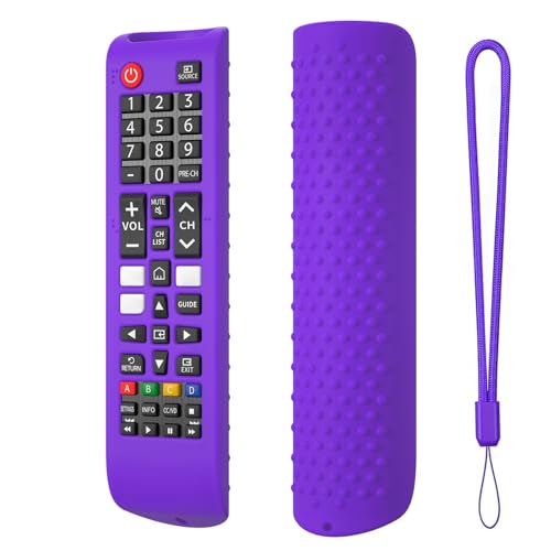 Fiorky Funda Protectora de Silicona for Mando a Distancia Sam-Sung Smart TV BN59-01315A 01315B, Funda remota Antideslizante a Prueba de Golpes,Funda Protectora for Controlador con cordón