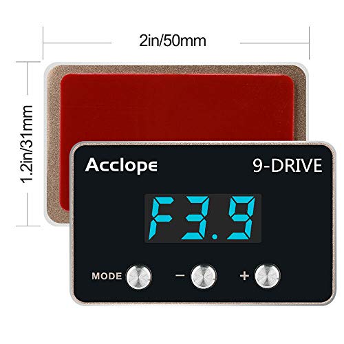 Throttle Response Controller, 9 Drive Modes Smart Electronic Throttle Controller, Racing Accelerator,for Dodge JEEP CHRYSLER Blue LED (301)