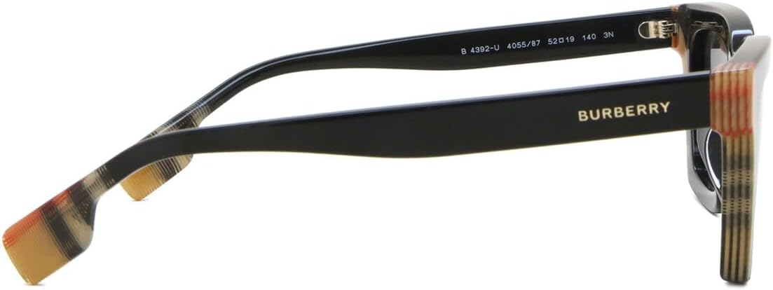 BURBERRY BRIAR BE 4392U Black Vintage/Dark Grey 52/19/140 women Sunglasses - Image 3