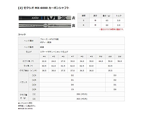 DUNLOP(ダンロップ) XXIO フォージド アイアン 6本セット ゼクシオ MX-6000 カーボンシャフト 番手:#5-9、PW フレックス:S 3枚目