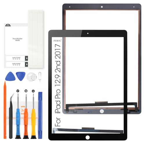 Écran tactile iPad Pro 12.9 2017 vitre noire de remplacement A1671 capteur digitizer